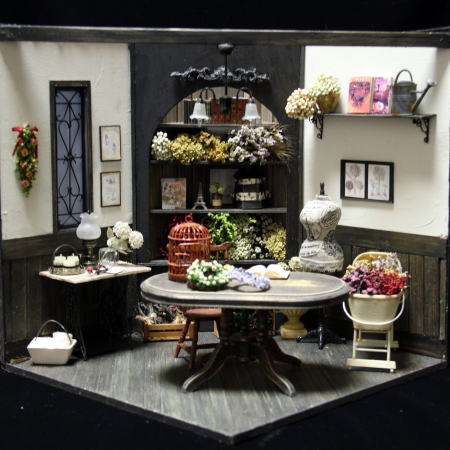 フラワーアーティストのアトリエ